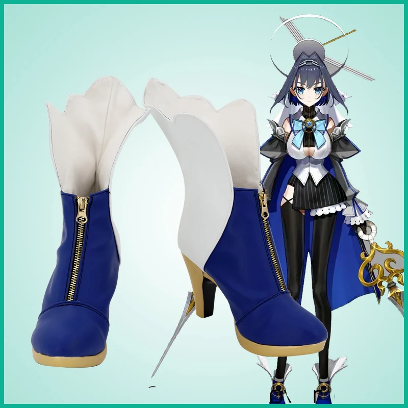 

Virtual Vtuber Hololive Ouro Kronii Cosplay Boots PU Shoes Halloween Cosplay Prop