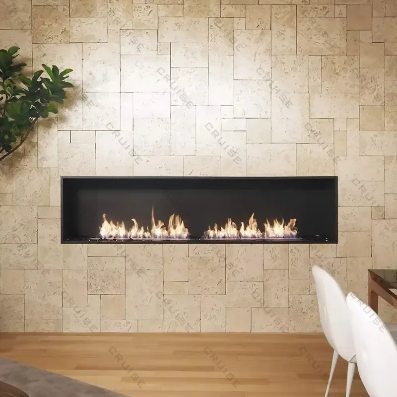 CRUISE Remote Control Alcohol Fireplace Indoor Bioethanol Burner Modern Decor for Living Room Home Heating Appliance