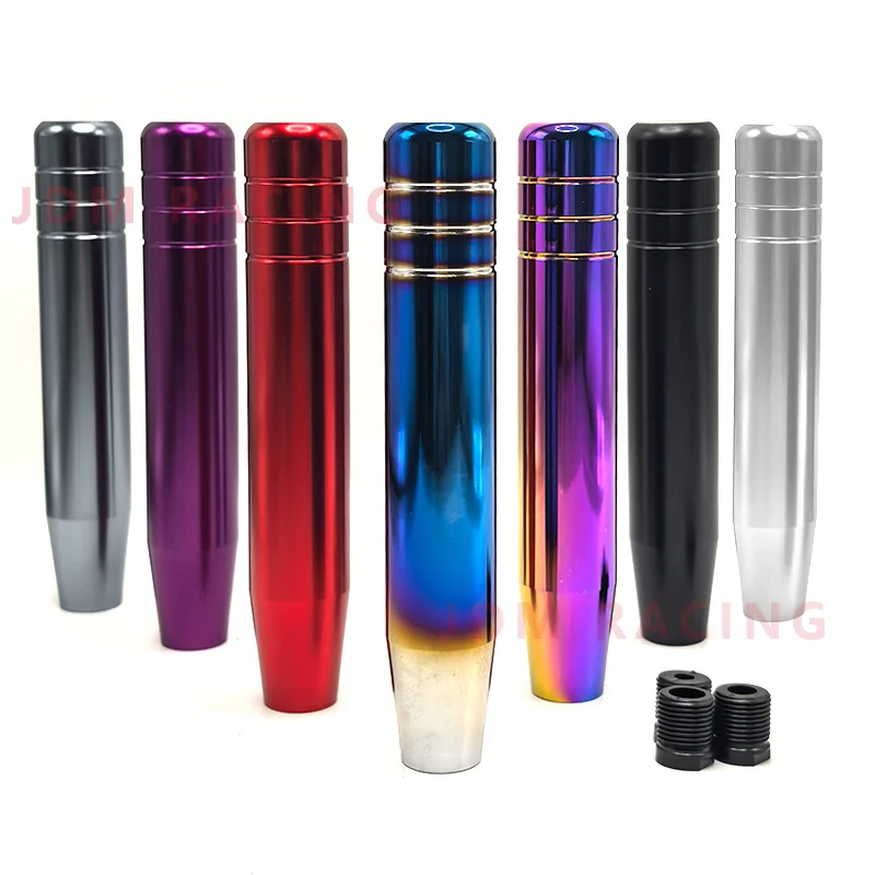 18cm carro universal botão de mudança de engrenagem vara alavanca shifter lidar com alumínio estendido engrenagem shifter cabeça botão manual