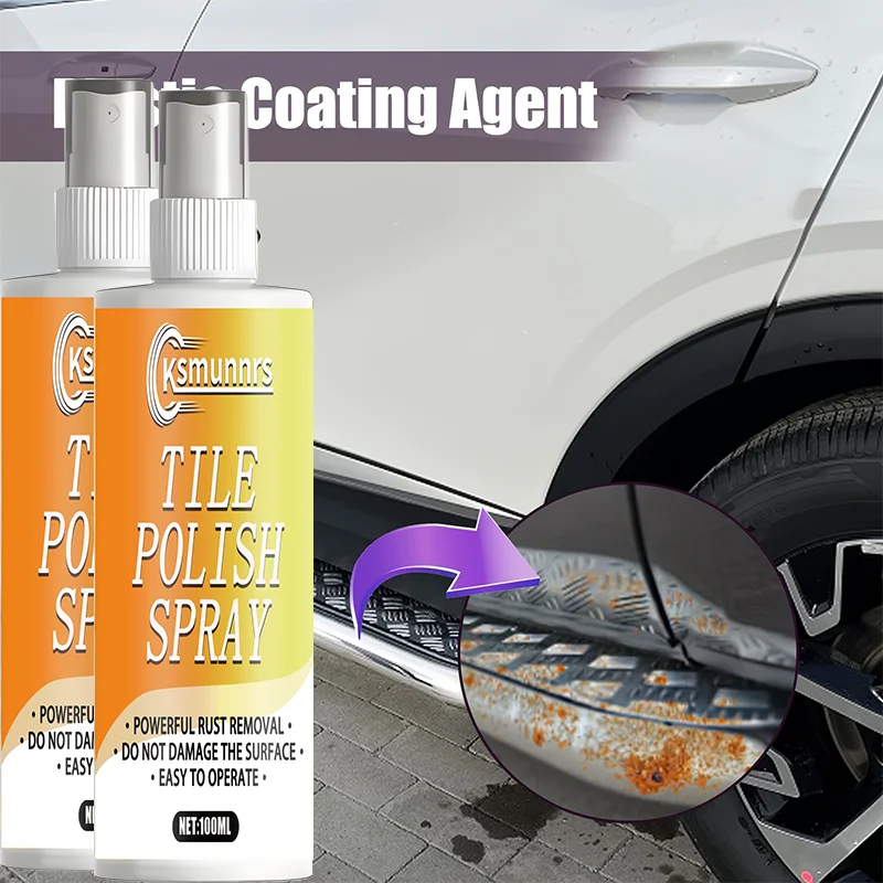 Motorreiniger Universele roestverwijderingsspray, ijzerpoederconverterspray en metalen roestverwijderaar, geschikt voor het verwijderen van ijzer