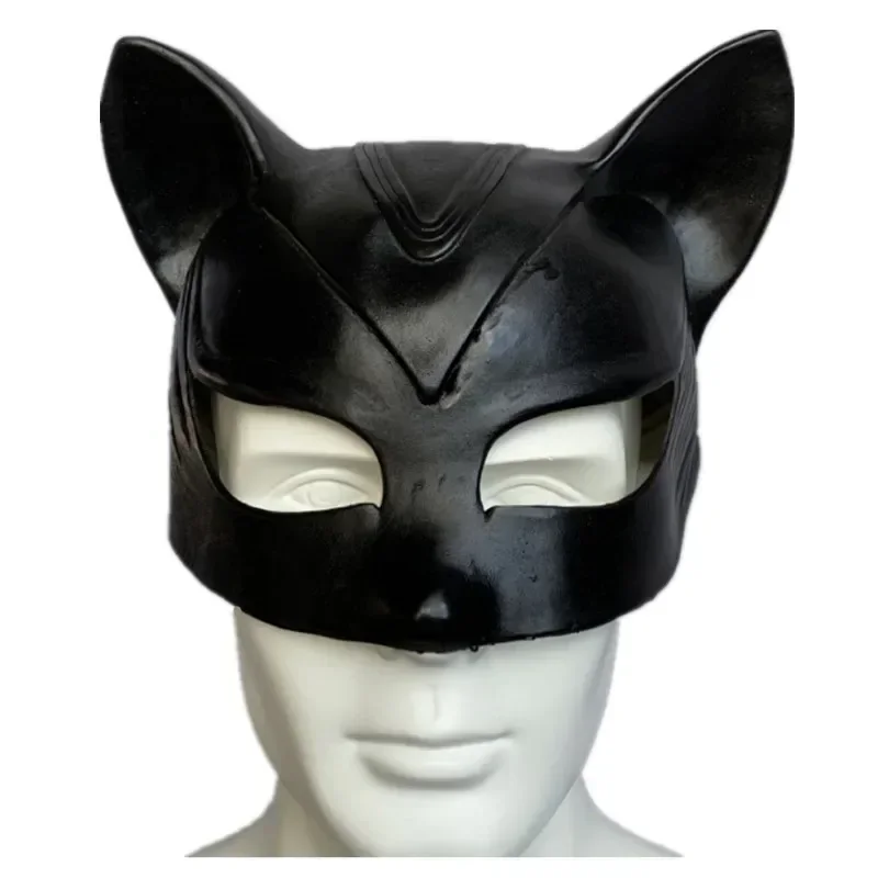 Máscara de látex de Selina Kyle para mujer de gato Sexy, disfraz de película de superhéroe, máscaras para fiesta de Halloween