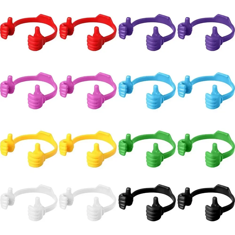 サムズアップモデリング携帯電話ホルダー Iphone 15 14 プラスチックブラケット IPad Pro スタンドマウントタブレットデスクホルダーサムスン用