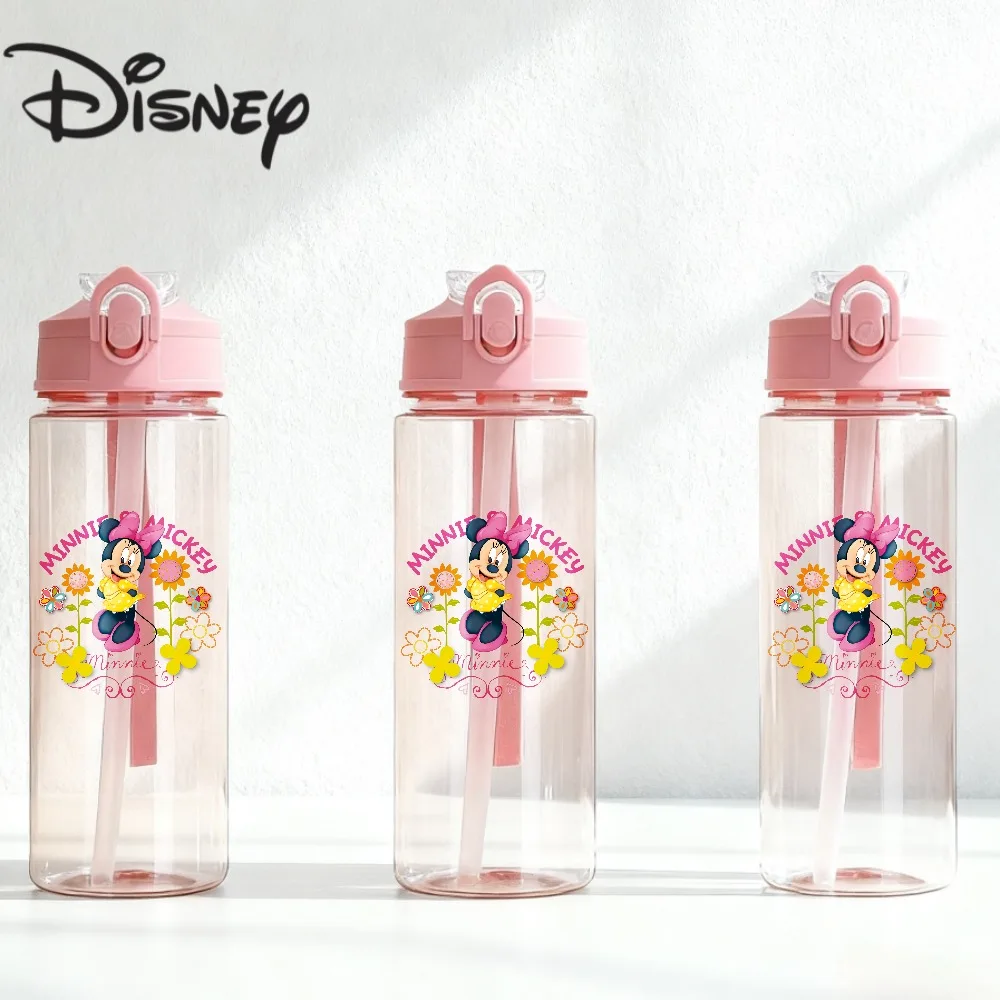 Nowy, dużonapojowy, plastikowy kubek Disney, odporny na temperaturę, wykonany z materiałów spożywczych - Kreskówkowy Myszka Miki, Kubuś Puchatek, Kotka Marie - Prezent dla ucznia