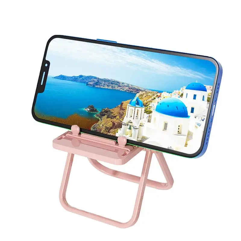 Chair Phone Holder Stand Cell Phone Stand For Desk 3 Gear Angle Adjustable Chair Shape Cell Phone Stand Multiangled Bracket