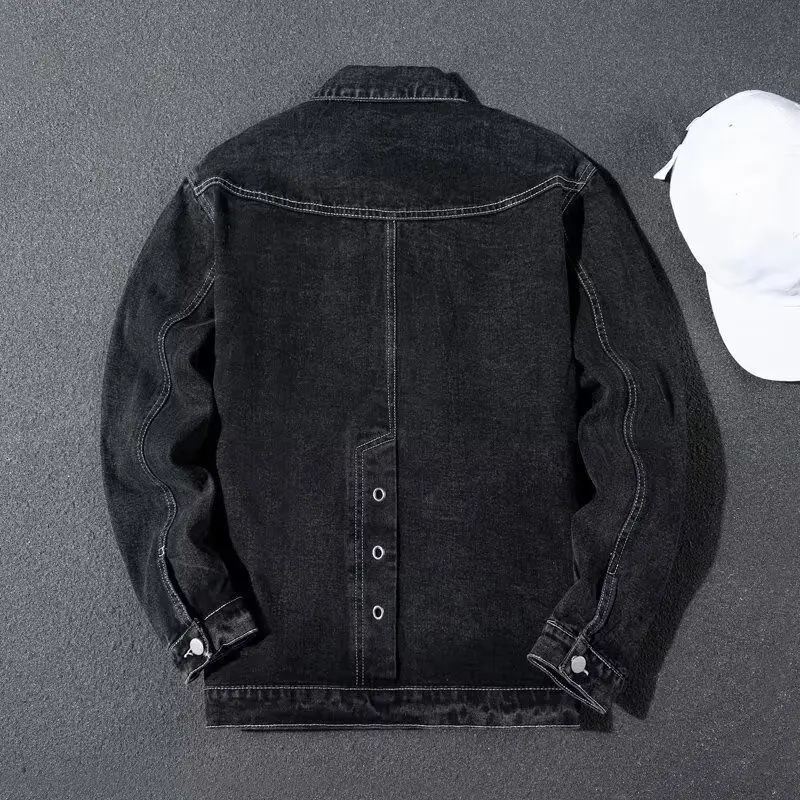 

Men's Denim Jaet Winter Thiened Fce Warm Trendy Workwear Jaet Sli Outerwear for Teens And Young Adults