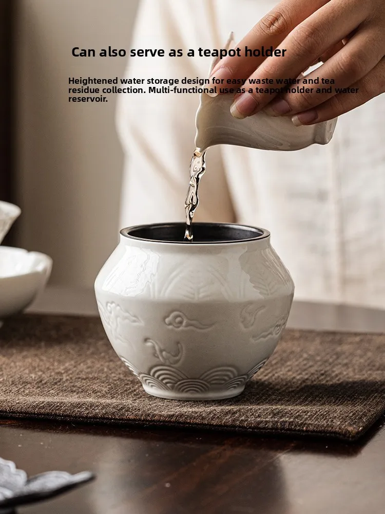 chinese-ceramics-tea-set-ash-trimmer-wave-pattern-cloud-emblem-handmade-non-heat-resistant-rust-proof-tea-washing-bowl