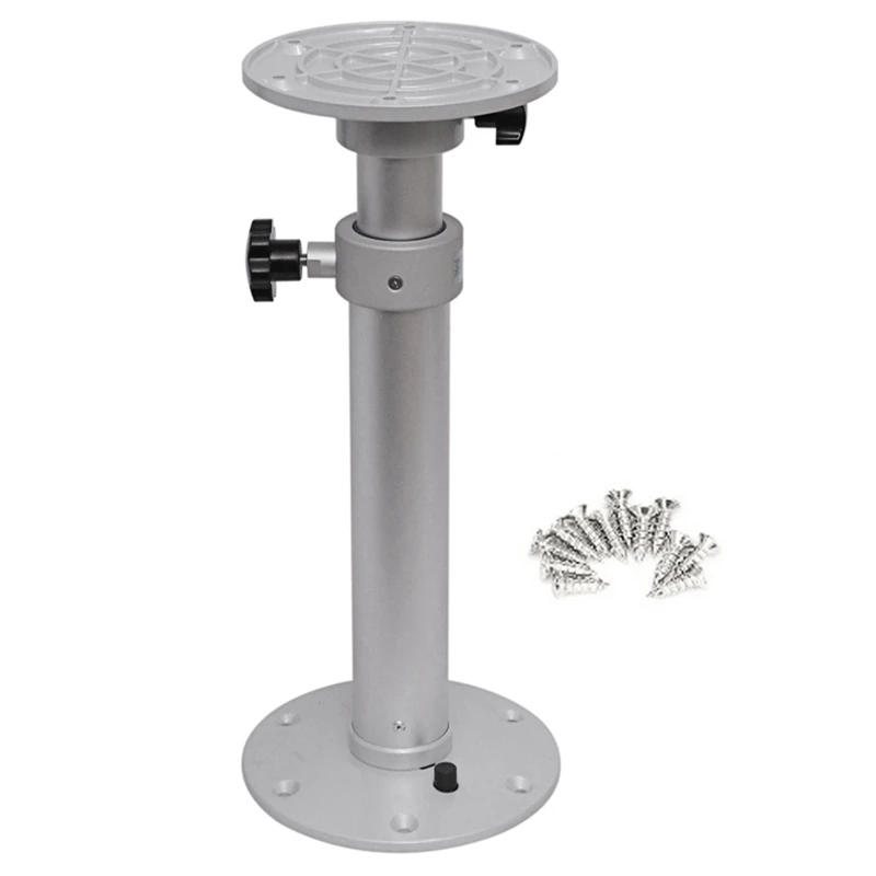 

Detachable Table Base Stand Leg Base Aluminum Alloy Table Base For RV Boat Yacht Silver White