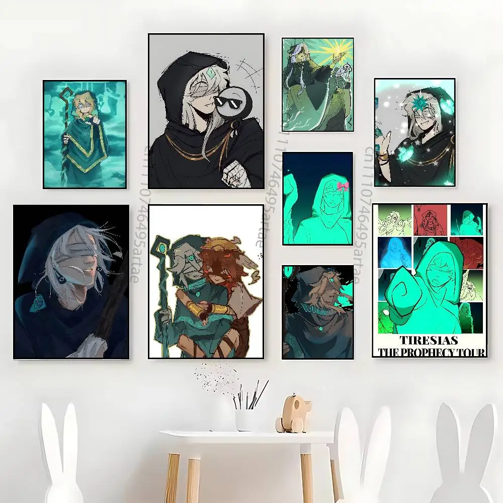 T-Tiresias Totally Not Blind Poster HD Waterproof Self-Adhesive Wall Art – Multi-Scene Use, Top Gift Pick