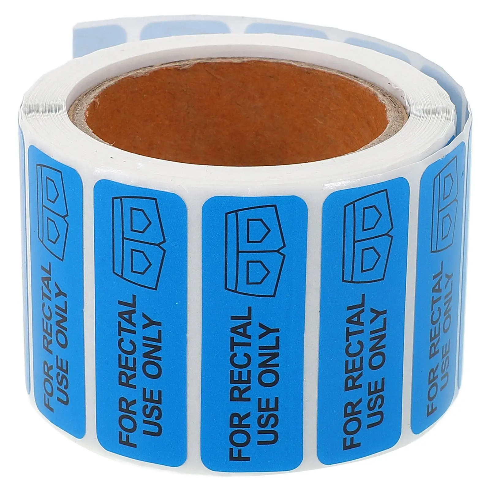 500 Rectal Stickers 0 5x1 5 Inch Waterproof Fun Decals Halloween Party Decorative Labels Blue Coated Paper Desk Stickers