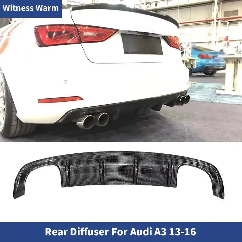 Diffuseur de Pare-Chocs Arrière pour Audi A3 Sedan Standard 4 Portes 2013-2016, Accessoires de Voiture