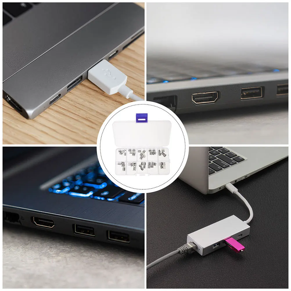 

100Pcs Micro USB Female Sockets 5-Pin Socket Connector Jack Port for Electronic Devices USB Repair Parts Soldering Adapter