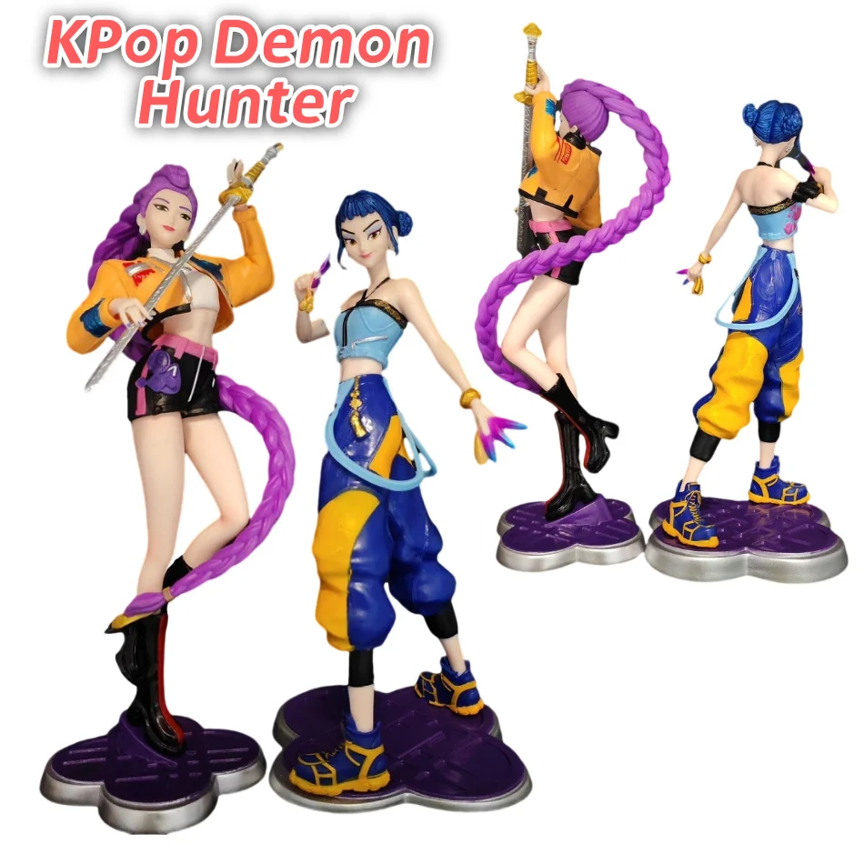 22 سنتيمتر/8.66 بوصة الساخن KPop شيطان هنتر رومي زوي عمل الشكل أنيمي المحيط جمع الألعاب البلاستيكية سطح المكتب سيارة الحلي نموذج الهدايا