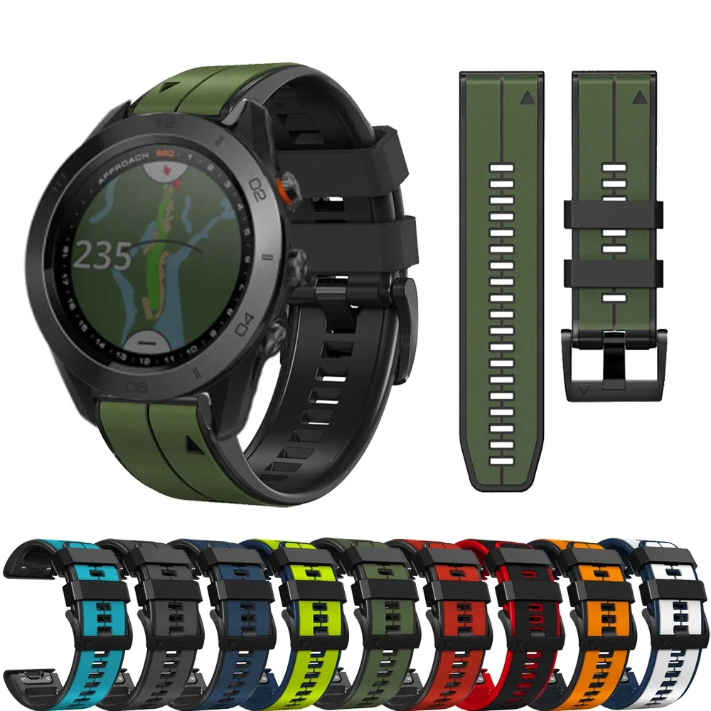 Quick fit Smart Watch Band für Garmin Fenix 7 7x6 6x5 5x Quatix 7 7x Solar 7 Pro Camouflage Silikon armband Armband Zubehör