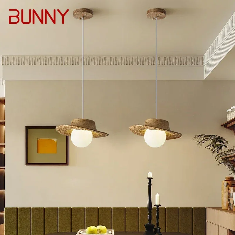 

Современная шляпа BUNNY, люстра для ресторана, скандинавский дизайнер, минималистичный светильник для спальни, креативный бар, кафе, стойка для одежды