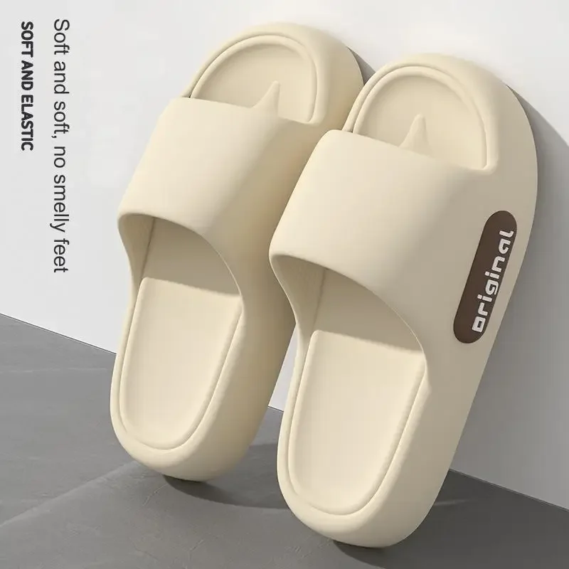 

Summer Women Cloud Slipper Indoor Home Casual Soft Soled Flip Flops Bathroom Non Slip Sandals Outdoor Men Beach Slides Shoes