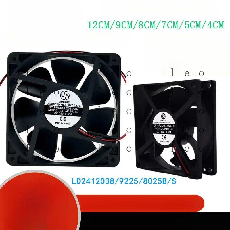 LD249225/12038/8025S 0.25A 0.3A 0.35A DC 24V Welding Machine Cooling Fan