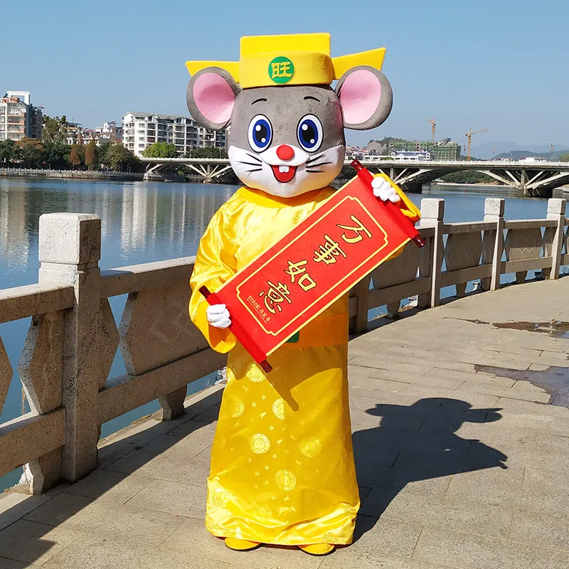 

High Quality Mouse Mascot Costume Mammon Cartoon Character Mascot Costumes Cosplay Rat Mascot for Halloween New Year Party 2020