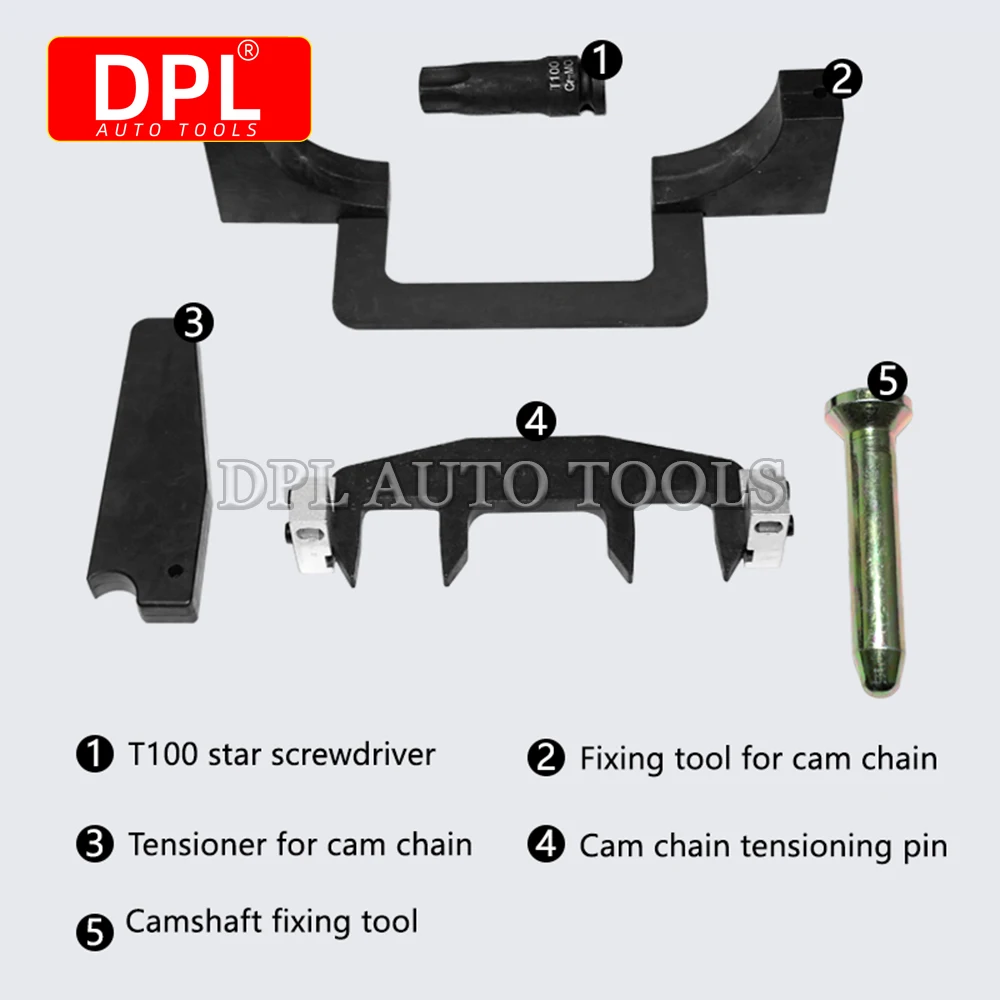 Motor Camshaft Alinhamento Timing Locking Chain, Fixture Tool Set para Mercedes Benz M271, C230, 271, 203