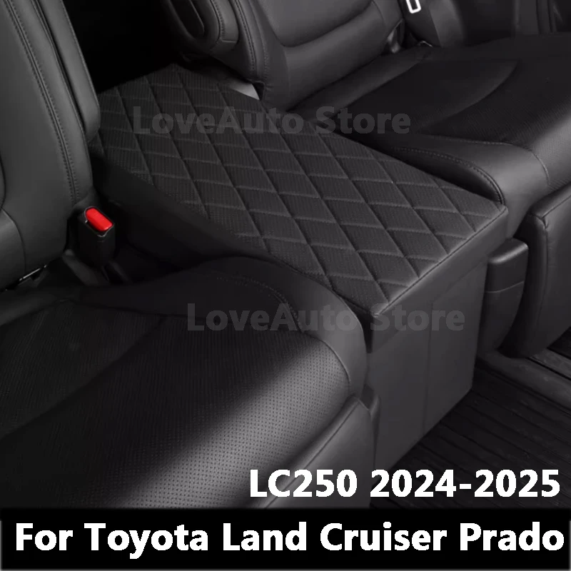 

For Toyota Land Cruiser LC250 2024 2025 Car Rear Backrest Storage Box Seats Second Row Folding Box Interior Accessories