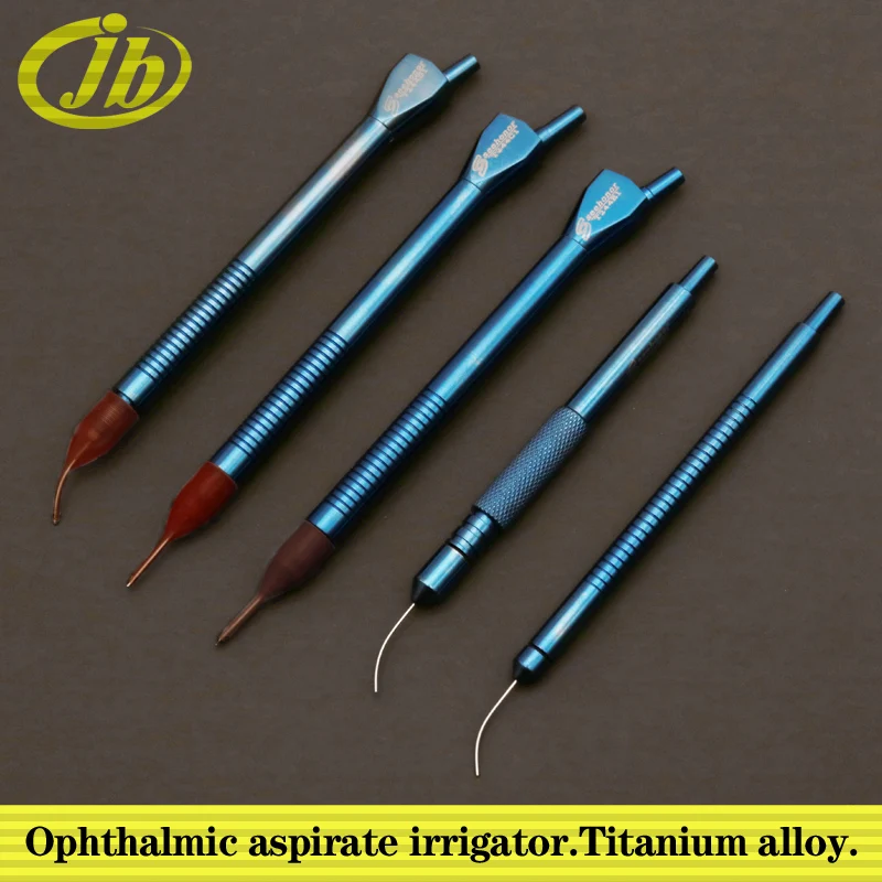 Opthhalmic Aspirate Irrigator Tipe Injeksi Air Tipe Isap Titanium Alloy Straight Peen Dispatch-Type Titanium Alloy