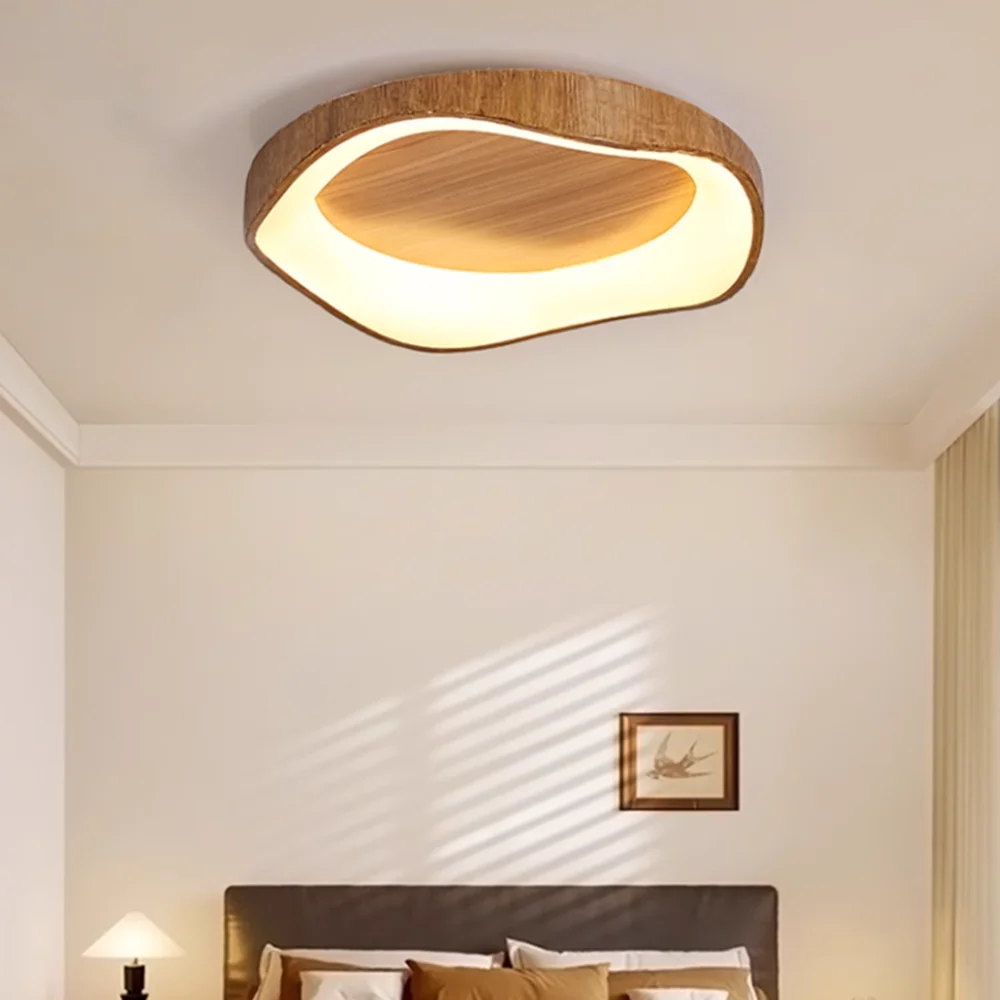 

Nordic minimalist style ceiling-mounted LED light with two color options for bedrooms, living rooms, and dining rooms. Made of r