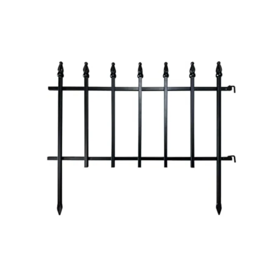 

Metal Garden Fence 18" H x 22" W 5 Pack Length 9.16 ft Decorative Fencing No Dig Border Fencing for Outdoor Patio Yard Flower B