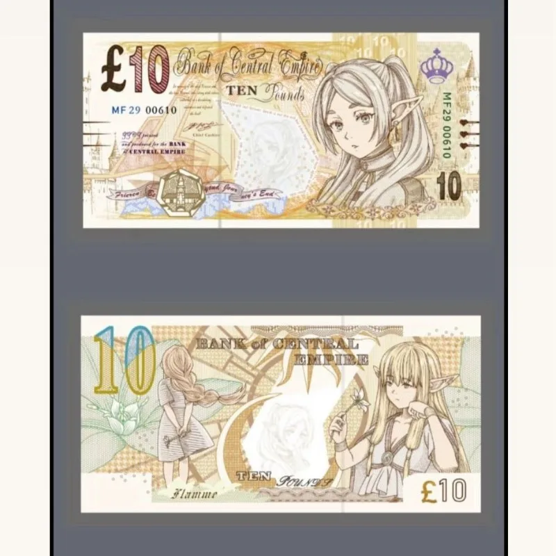 

Памятная банкнота Фрирен: Аниме «После путешествий» — милый мультяшный сувенир, украшение для школьного рюкзака, подарок