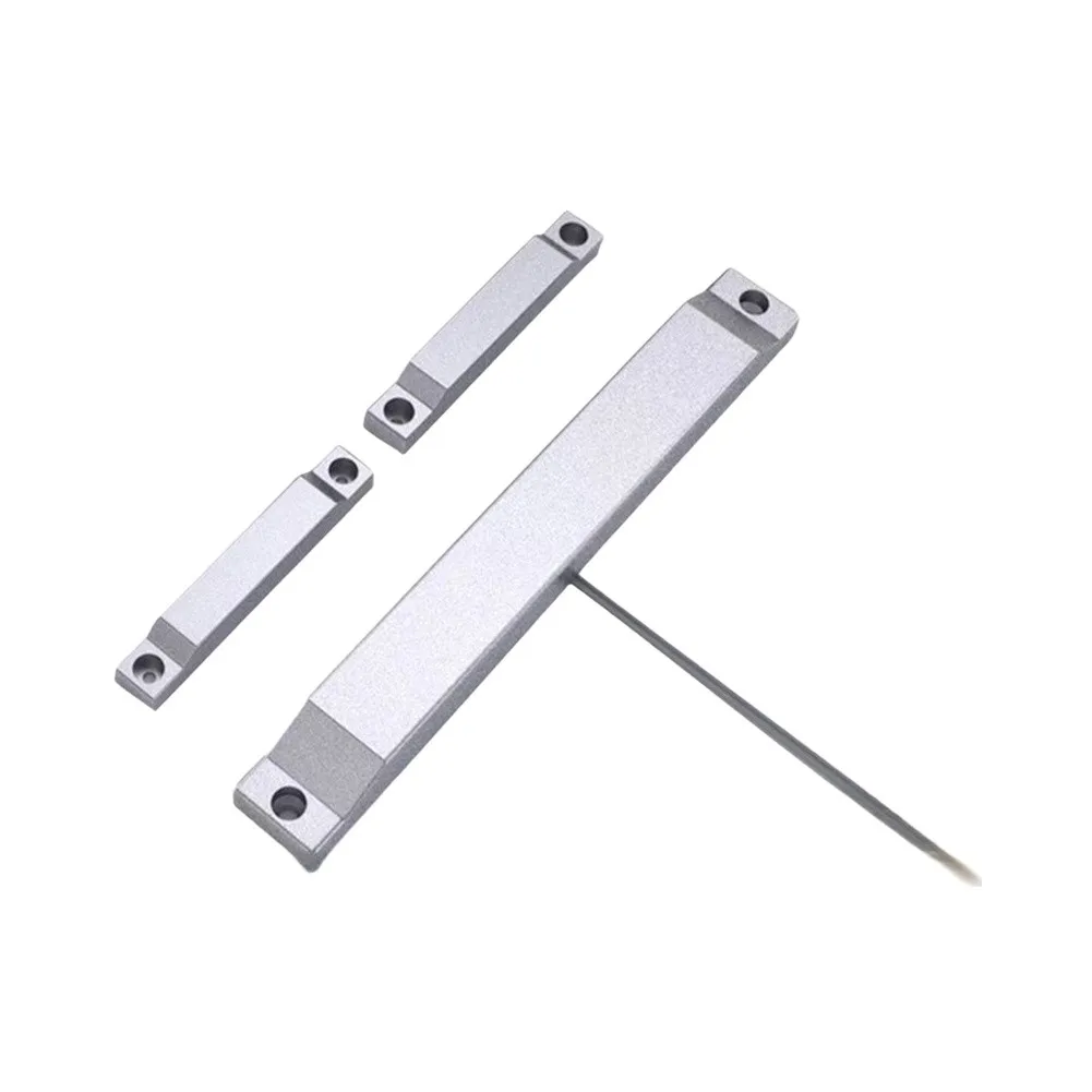Wired Fire Door Magnetic Sensor 1Pcs Dual Switch Design Aluminum Alloy Construction Waterproof 216x27x23mm Real Time Use