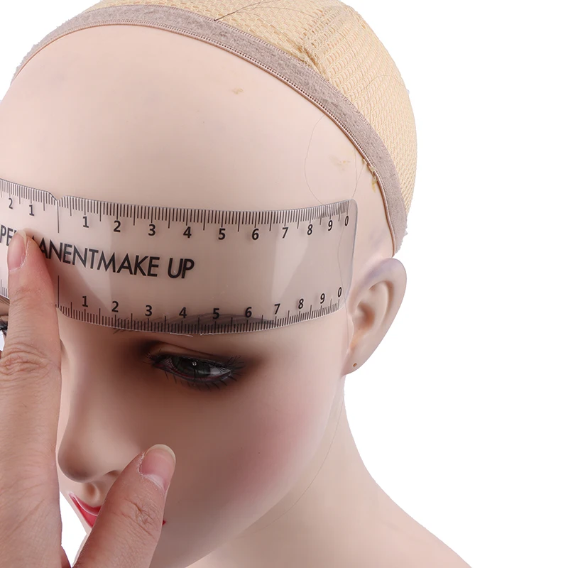 Guida per trucco semipermanente riutilizzabile universale Righello Strumento di misurazione Stencil per sopracciglia Modello per toelettatura Brow Shaping Styling