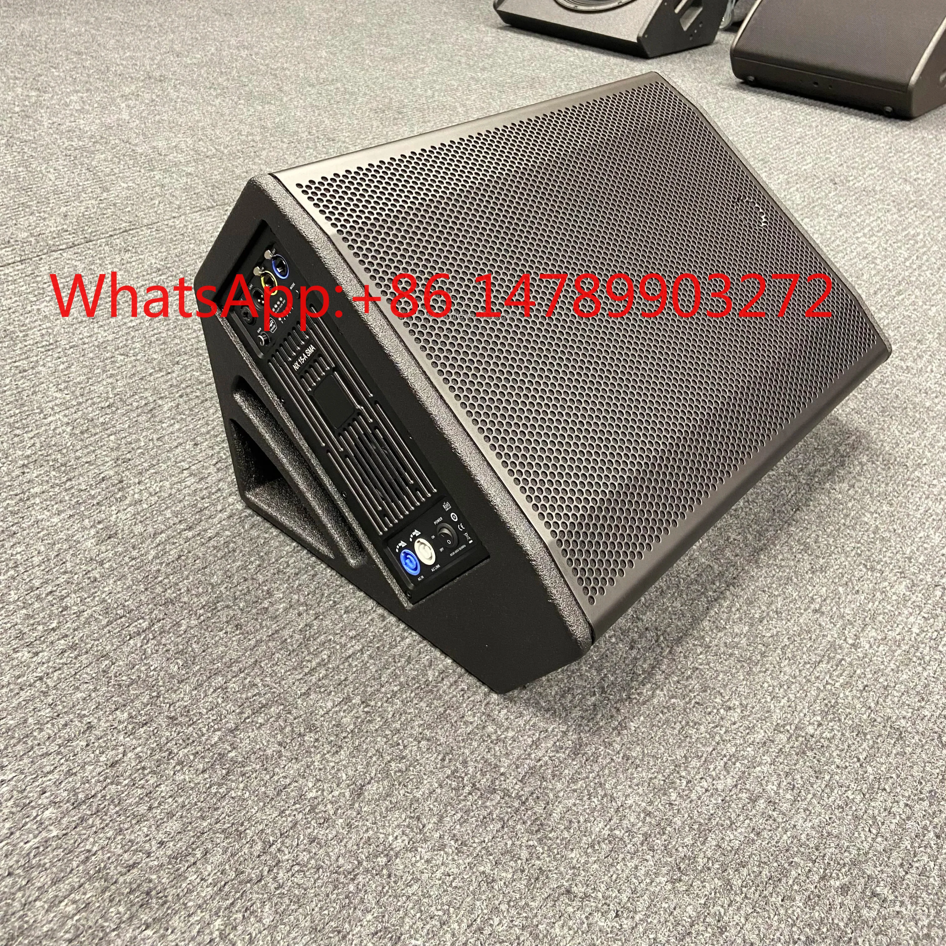 15 Inch Coaxial Floor Monitor Speaker Wooden Cabinet for Studio Stage Live Show