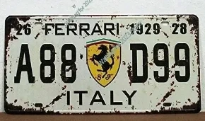 Vintage Sign 30x15cm New Metal Tin Sign Car Plate Enzo 6x12in Ford Ferraris Garage Anjoes Bar Pub Cafe Home Decor Retro Poster