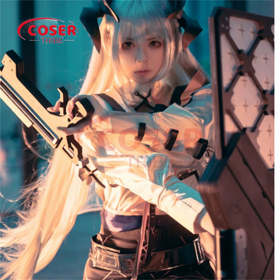 COSER TRIBE Anime Game Arknights Saria   Halloween Carnival Role CosPlay Costume Complete Set