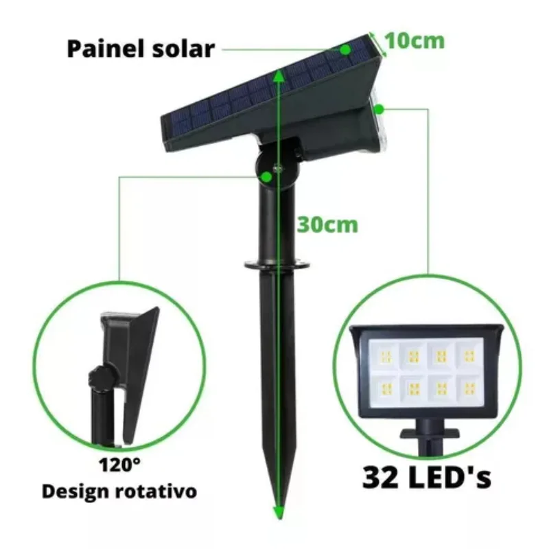 2 Modules de Décoration de Jardin, 30W, Chaud, existent