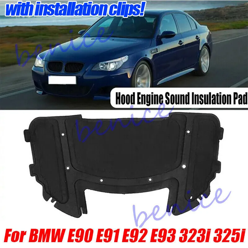 

Звукоизоляционная накладка двигателя на капоте автомобиля для BMW E90 E91 E92 E93 323i 325i