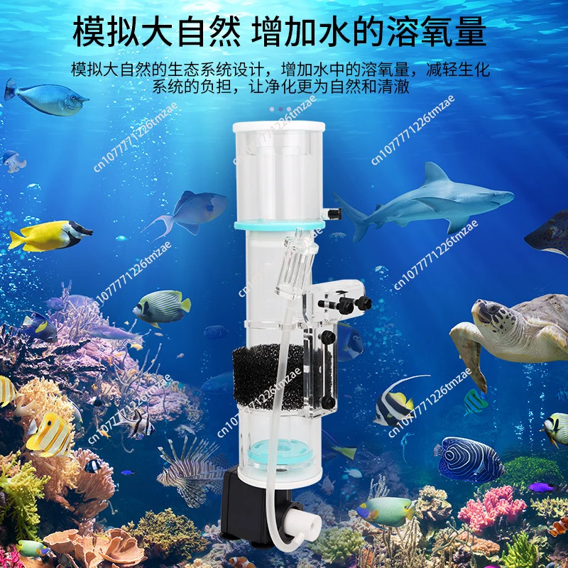 

Small seawater tank egg hanging built-in protein separator seawater coral back filter fish tank silent nitrogen remover