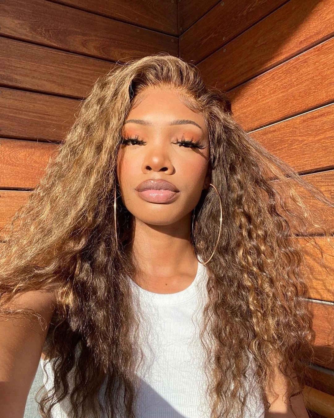 

Выделите Медовый Блондин Кудрявые Вьющиеся Hd Прозрачные 13x4 Парики Фронта Шнурка 13x6 Парики Фронта Шнурка 100% Человеческие Волосы Предварительно Сорванные Парики