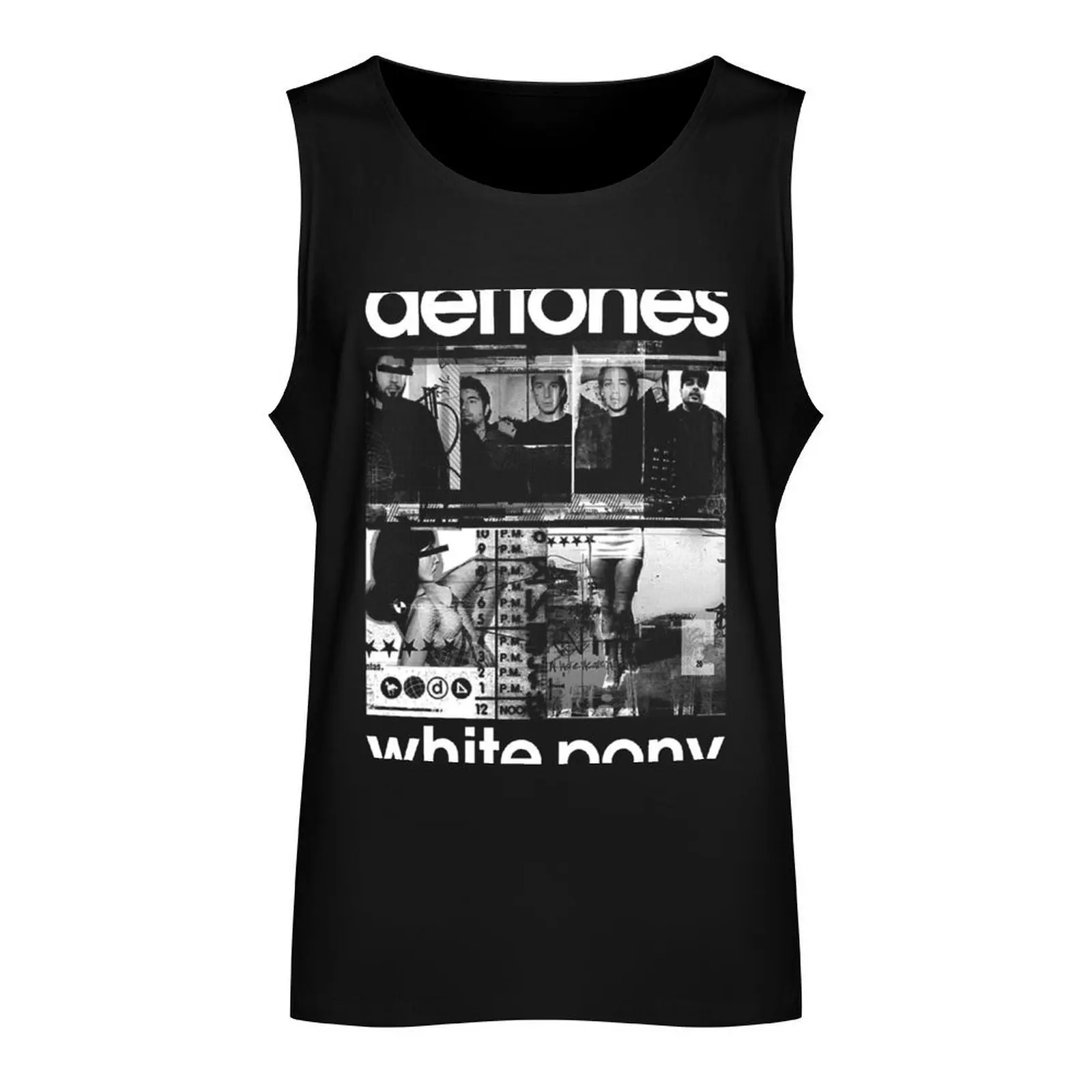 Ohms White Pony Around The Fur Diamond Eyes Adrenaline Tank Top Gym t-shirt man Clothing sleeveless shirts bodybuilding men