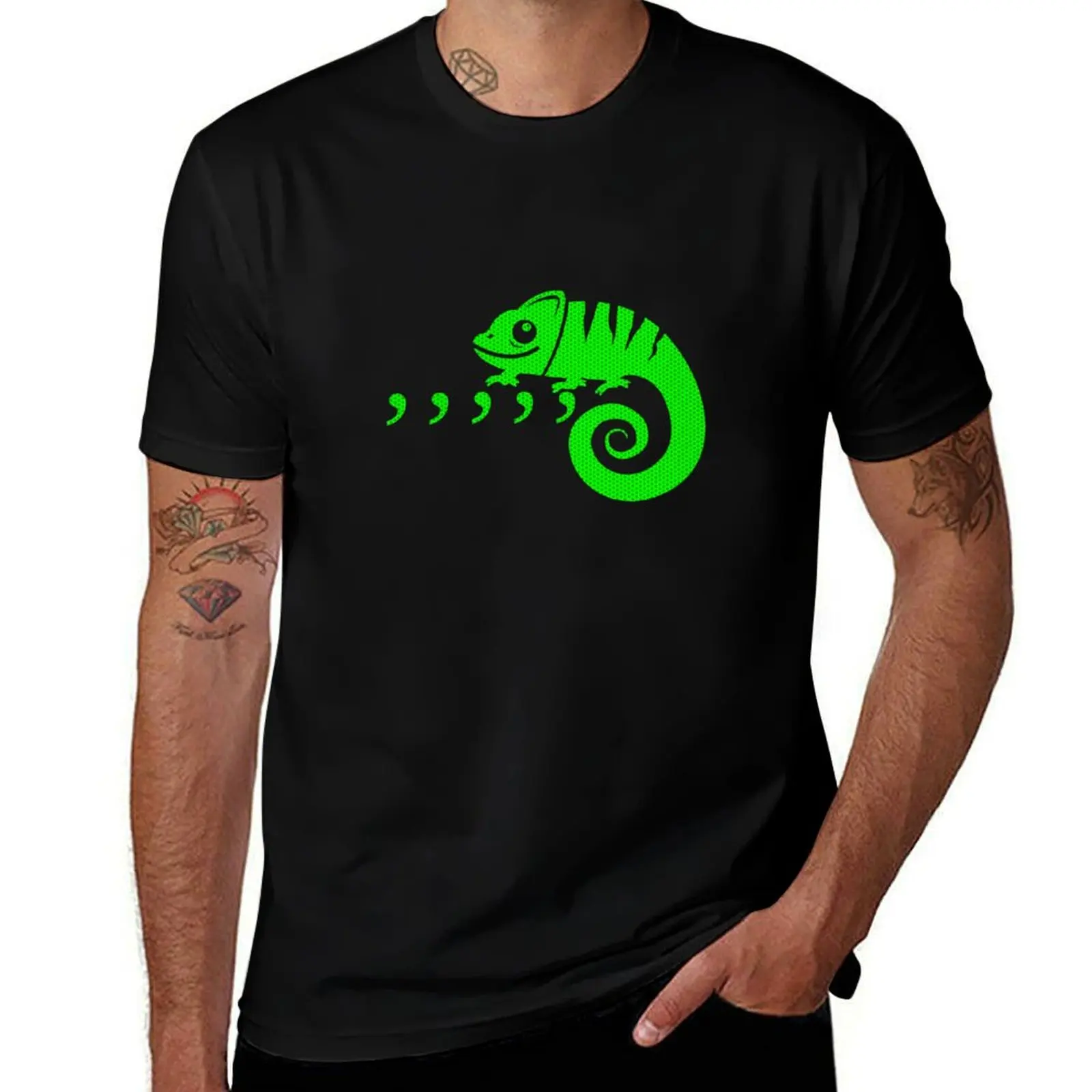 

Comma Chameleon funny 80's Karma Stuff T-Shirt t shirt for man funny t shirts dark humor T-Shirt