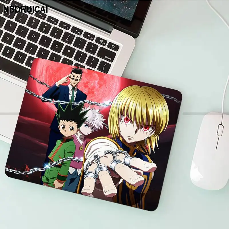 Hunter X Hunter แผ่นรองเมาส์ขนาดเล็กอย่างหนาแผ่นรองจานคีย์บอร์ดสำหรับเล่นเกมอุปกรณ์สำนักงานการตกแต่งบ้านเดสก์ท็อปสำหรับตกแต่งห้อง