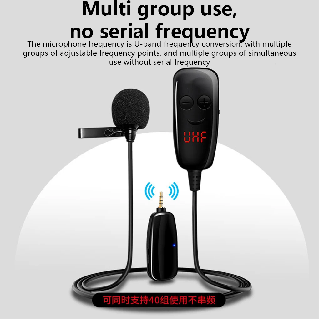 

UHF Wireless Headset Microphone Mobile Phone Mic Amplifier Teaching