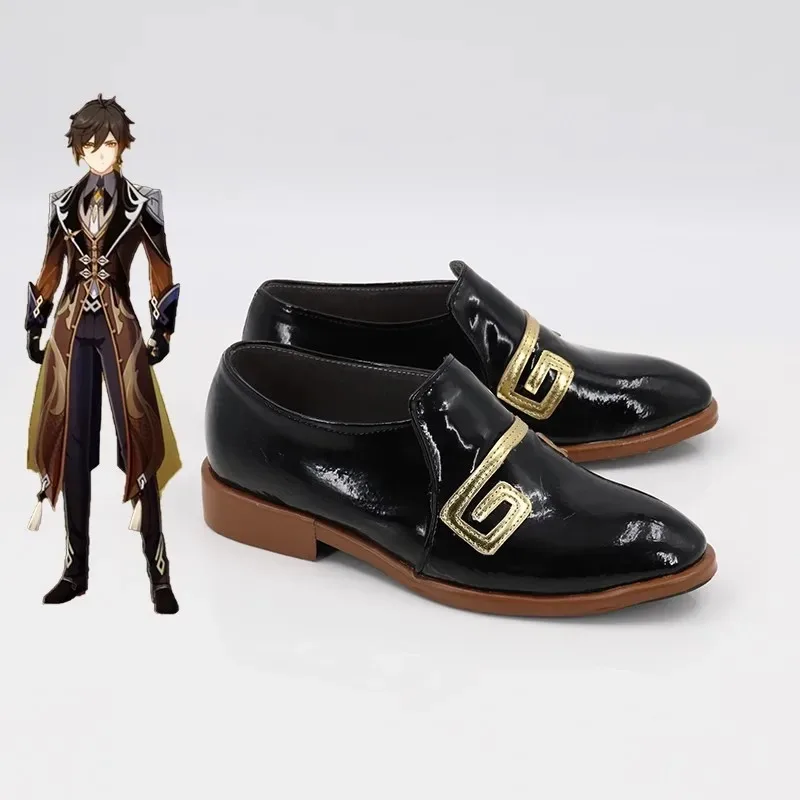 

Genshin Impact Zhongli Cosplay Shoes Anime Chinese Style Halloween Party for Women Men Game Role Playing Costume Propsv;6,a'3.k;