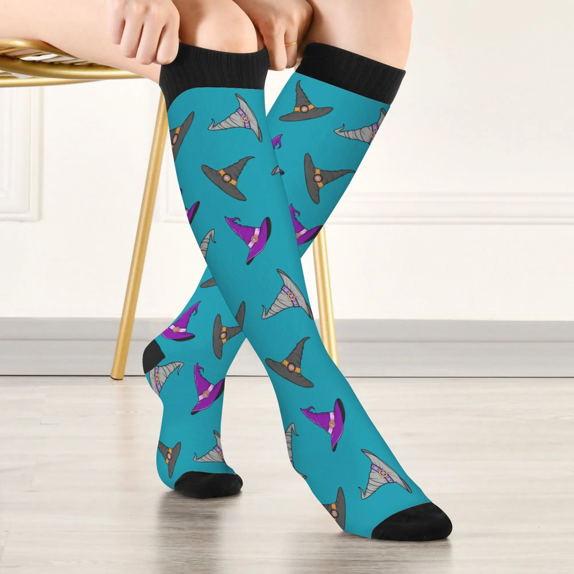 Cartoon Wizard Hat Novelty Stockings Comfortable Warm Fashion Cute Women's Socks Harajuku Style Halloween Funny Happy Socks Gift