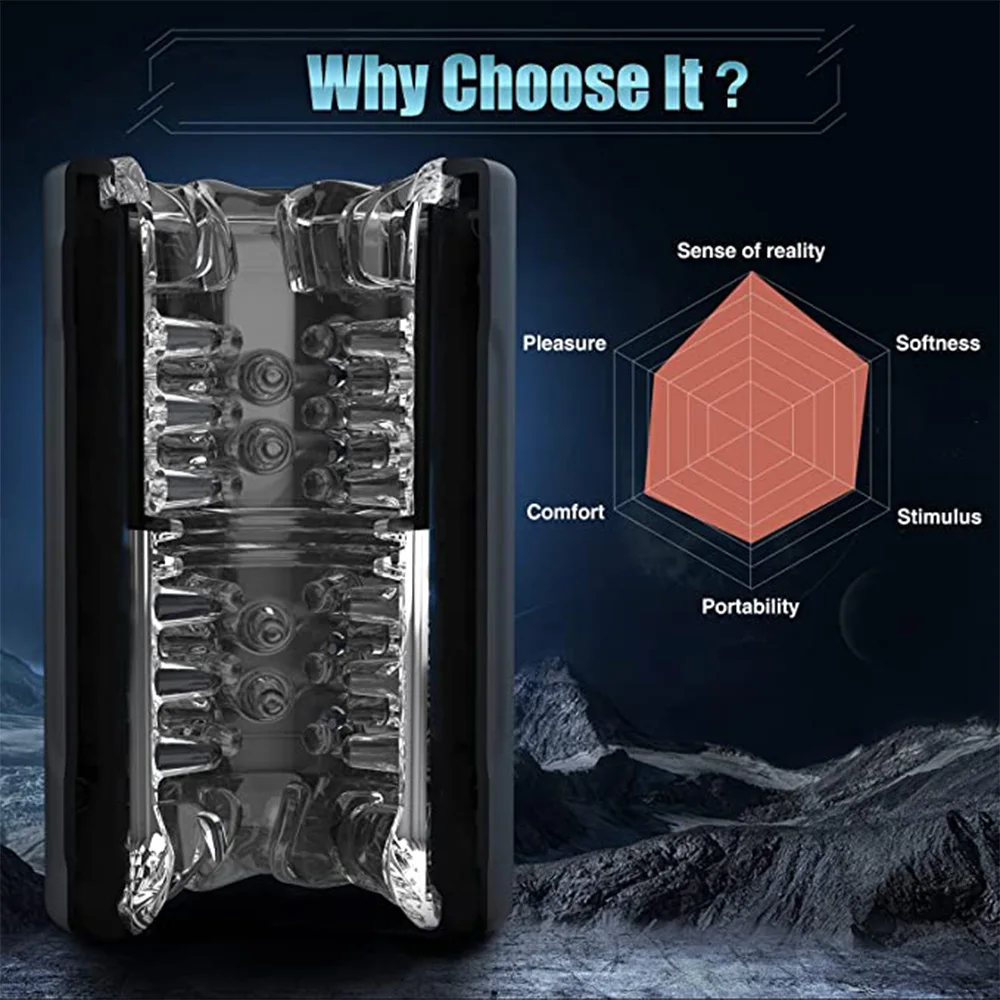 التلقائي الرجال الموزه القضيب الهزاز الدورية تحفيز واقعية كس الذكور الضارب مقاوم للماء بالكامل اللسان الجنس لعب