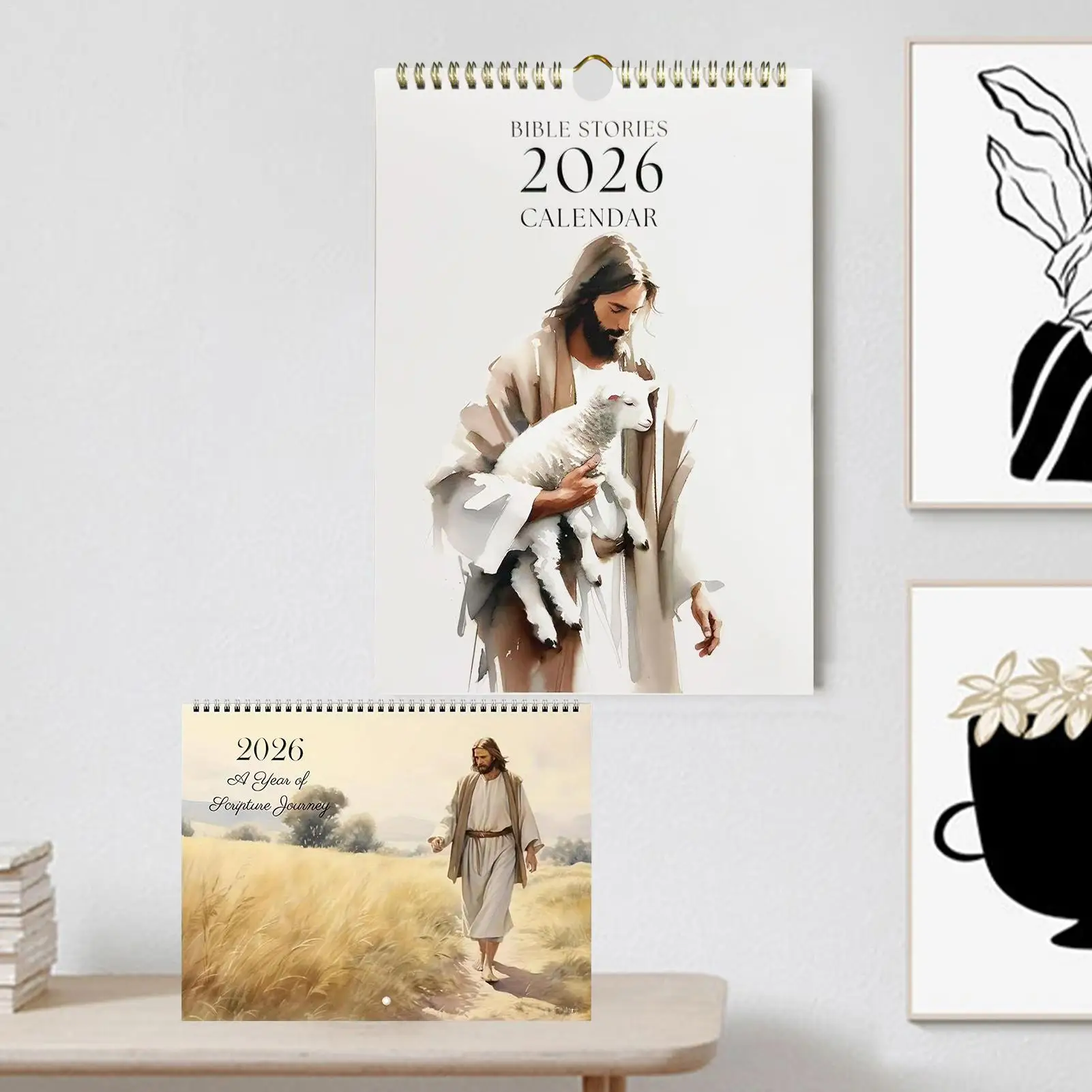 

2026 Wall Calendar 2026 Christian Calendar Hangable Planner Wall Decoration For Daily Planning Home Workplace Classroom Dorm