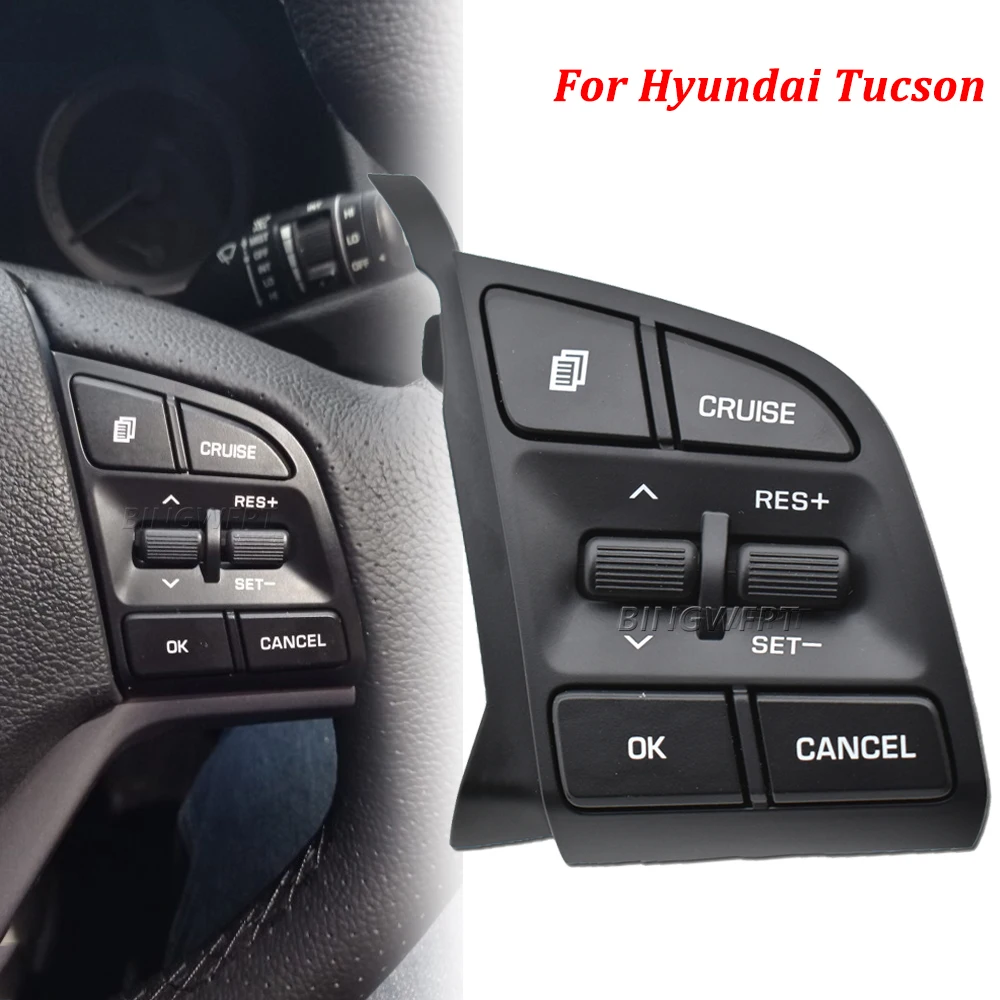 BINGWFPT For Hyundai Tucson IX35 2015- 1.6T/2.0 Steering Wheel Cruise Control Button Switch Button 96720D3200