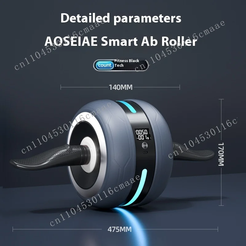 Automatic Rebound Roller Machine Abdominal Muscle Exercise Home Gym Workout Equipment Steel Wheels Men Women ABS Rubber MCG