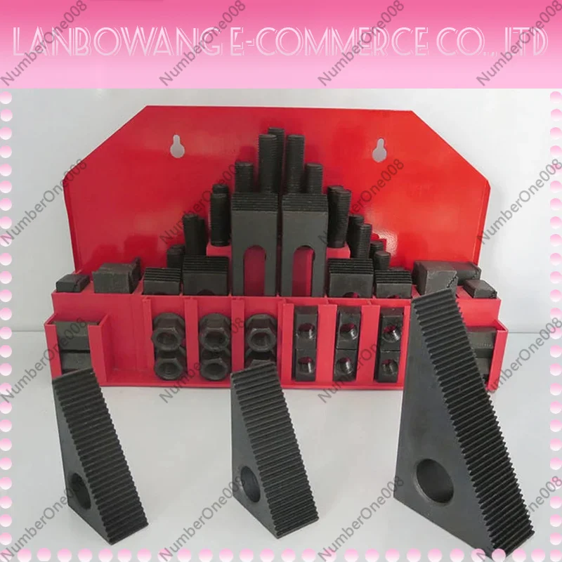 58pcs M14/16/ Milling Machine Clamping Set Clamp Kit Tool Vice Accessories Universal Fixture  Pressure Plate Group Code Iron view 6