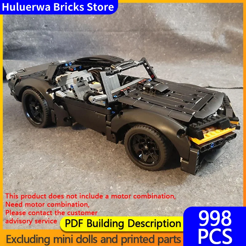 

Модель скоростного гоночного автомобиля MOC, строительные кирпичи, Trans Am Firebird, мускулистый автомобиль, модульная технология, детские праздничные подарки, сборные игрушки
