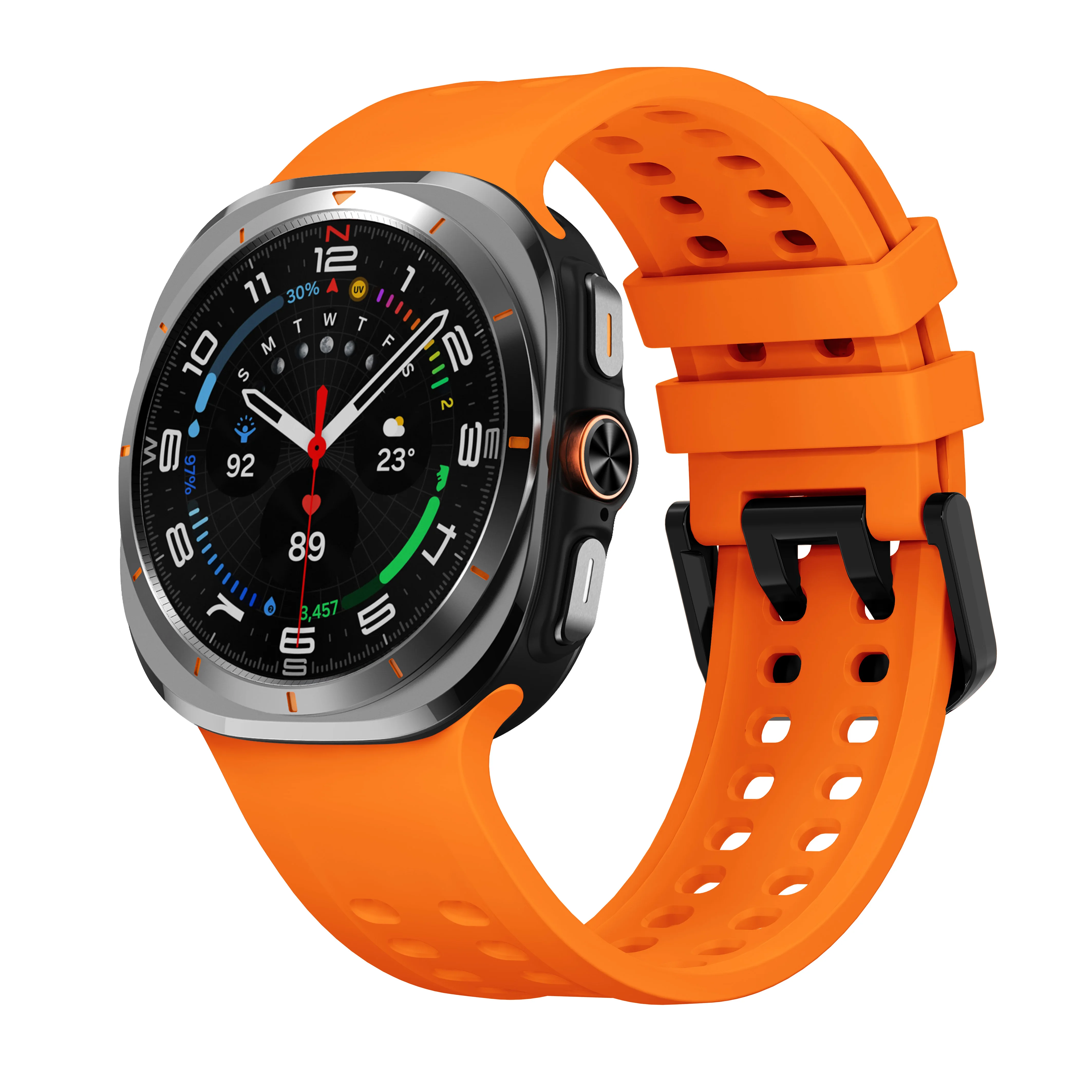  ﻿ Original Silikonarmband für Samsung Galaxy Watch Ultra 2 Armband 47mm Sport Ersatzarmband correa Galaxy Watch 2026 Ultra – Detail 9