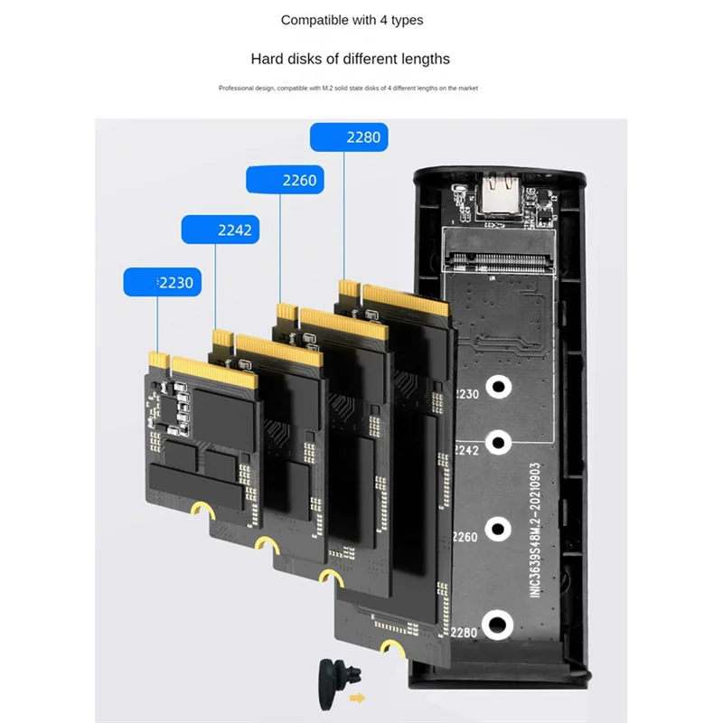 M2 SSD Case NGFF SATA to USB 3.1 Gen 2 5Gbps SSD Enclosure for NGFF SATA B Key/ (B+M) Key SSD Hard Disk Box M.2 Adapter